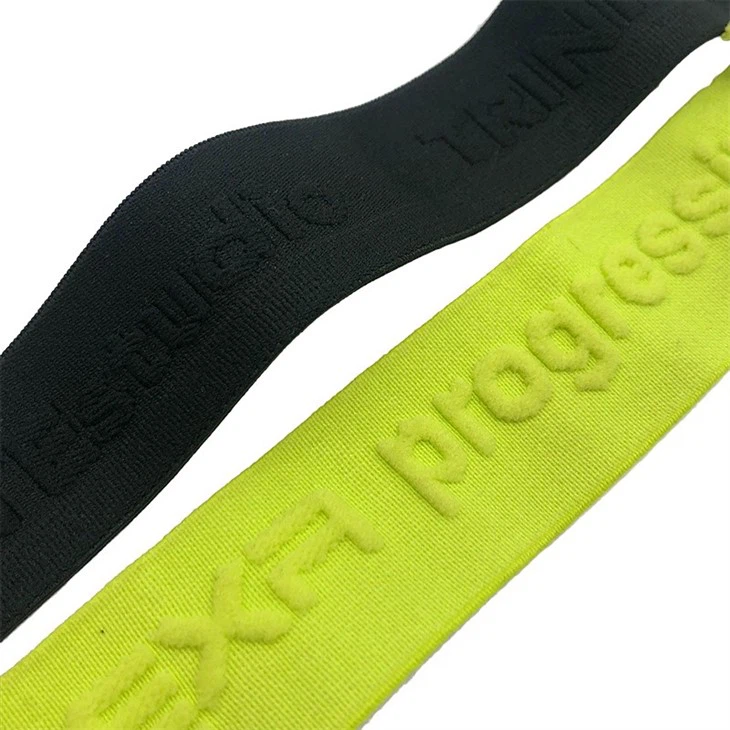 3D Jacquard Elastic Band – Embossed Logo