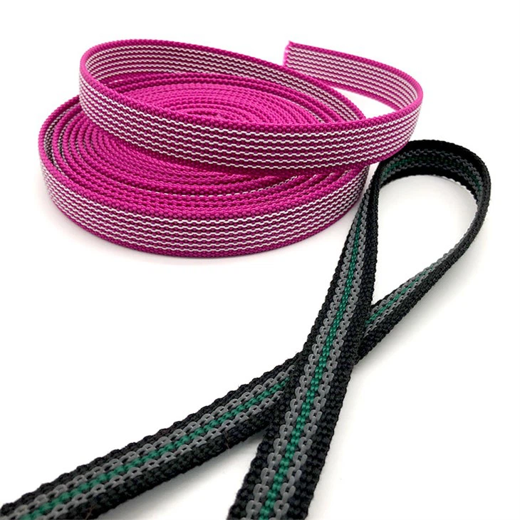 Non-slip PP Webbing With Rubber Grip Strips