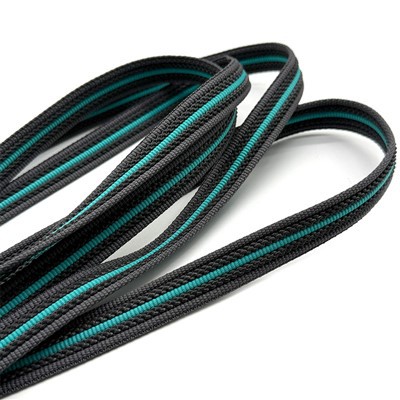 Grijper polyester singelband met 2 latex rubberen strips